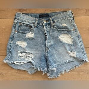 Aeropostale Distressed Denim Shorts